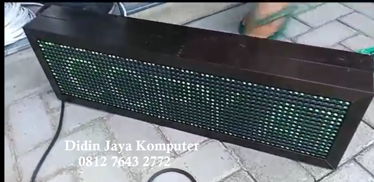 <p>Running text bolak-balik&nbsp;ukuran 20x68cm dengan warna hijau pemasangan untuk toko di Wates Kediri. Running text harga murah dan berkualitas tinggi. Pemasangan dan pengiriman running text gratis dan sudah mendapatkan garansi selama 1 tahun.&nbsp;</p>